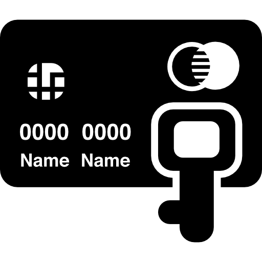Credit card with key